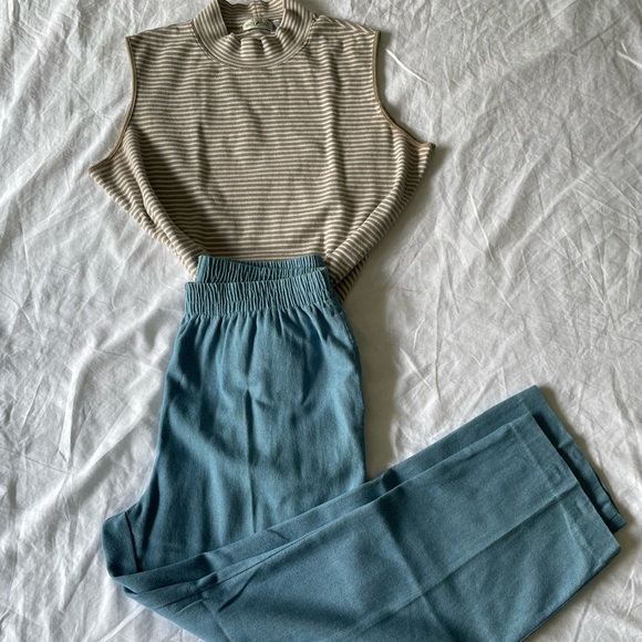 Light blue easy pants - Picture 1 of 6